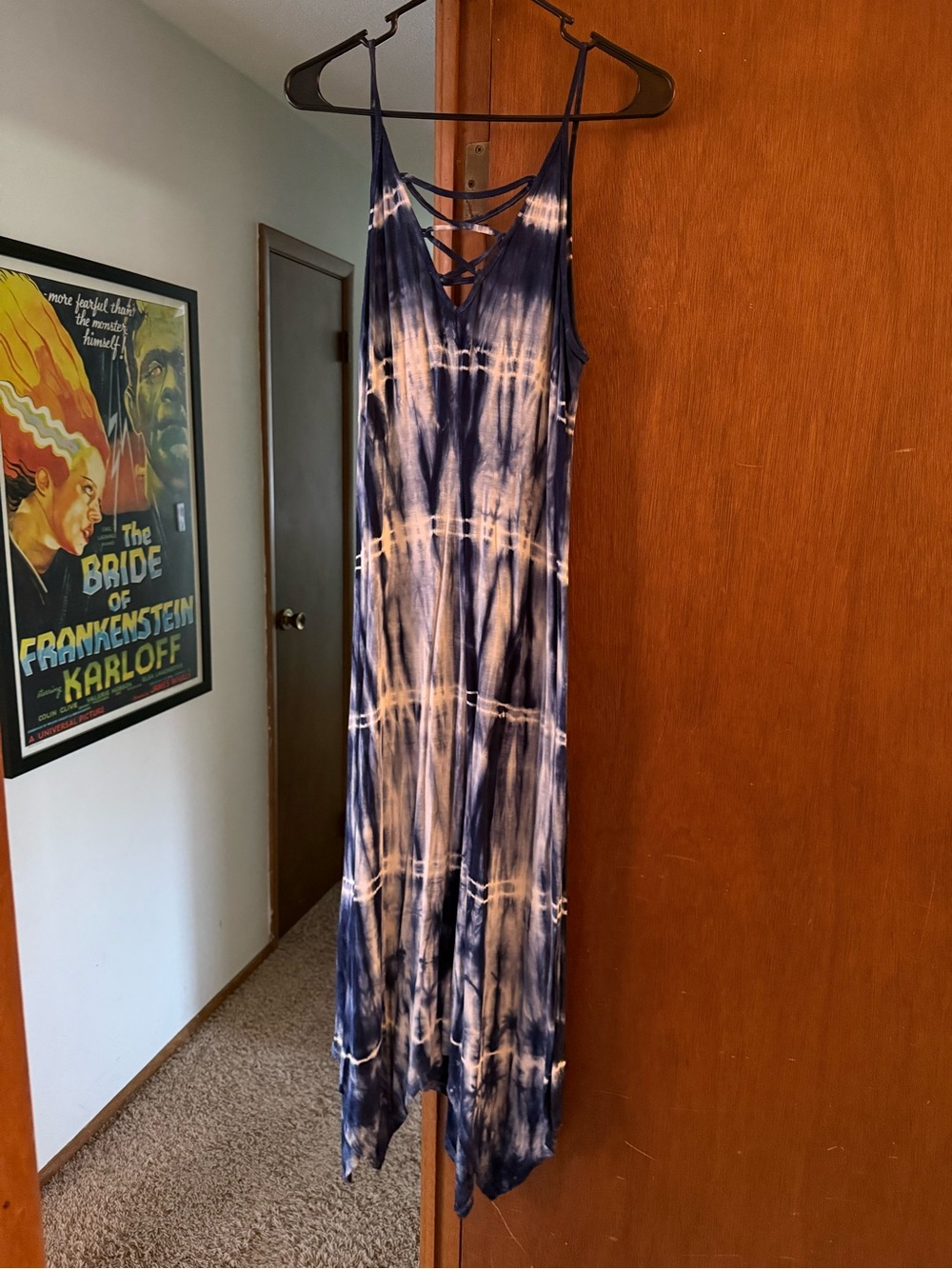 a.n.a. Tie dye maxi dress